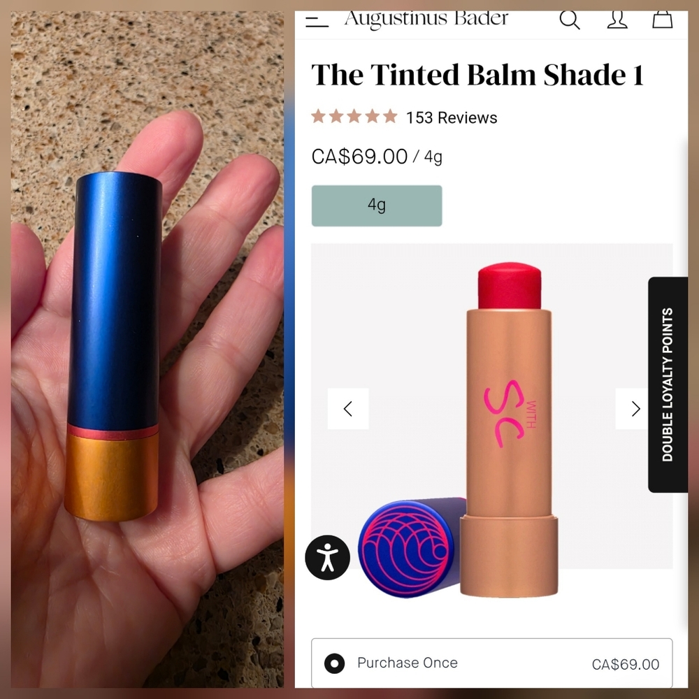 Augustinus Bader lip balm shade 1